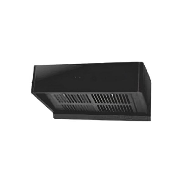 Buy SMOGIE-75 Grove Filter (Filterless) Modular Kitchen Chimney with Toughened Glass Panel and Black Finish